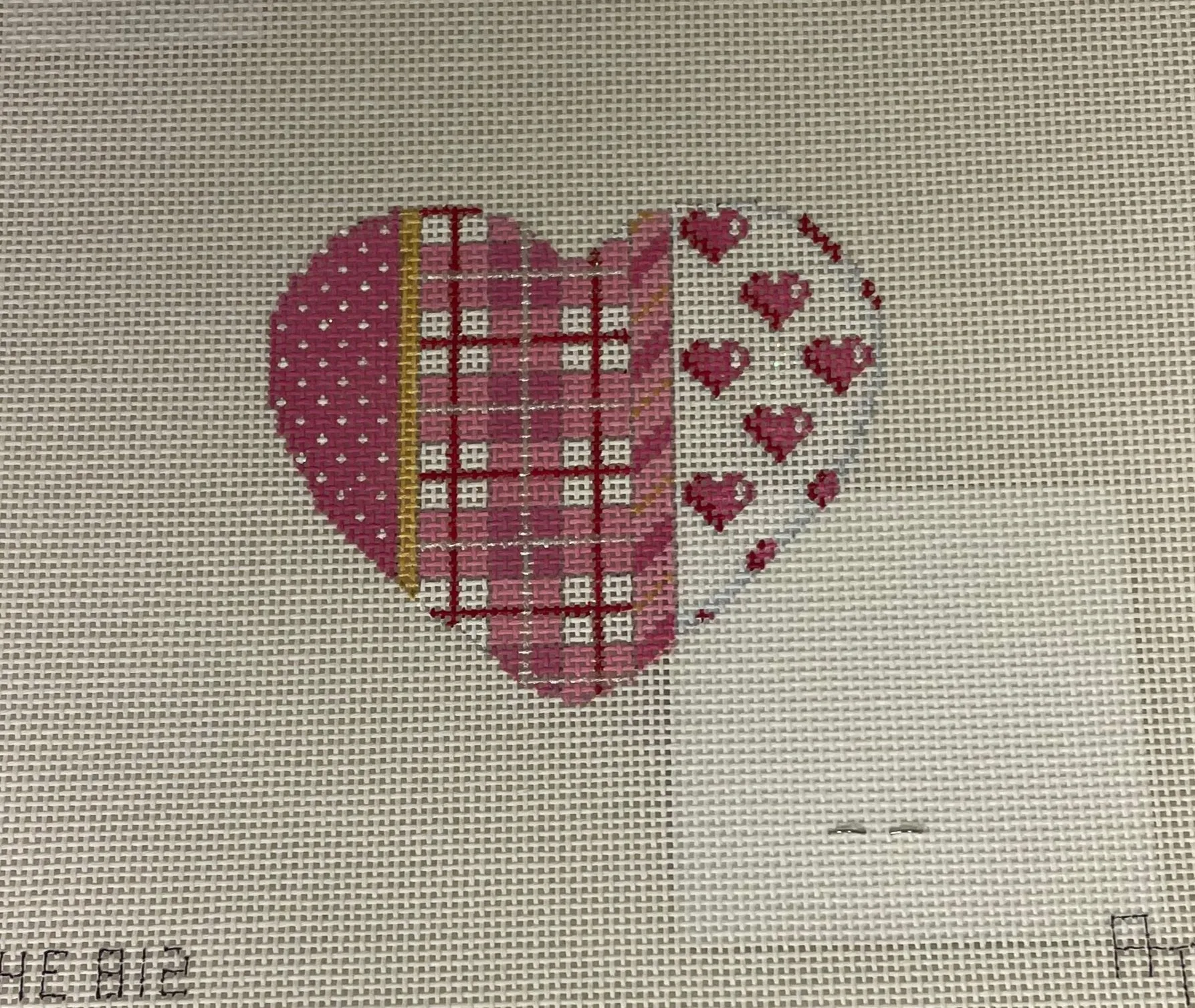 * Associated Talents HE812 Pink Dot/ Plaid Hearts