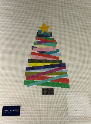 * Cabell Stitchery Stackable Collection 8.5" Tree- Multicolored