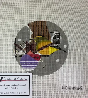 * Charlie Harper HC-0446e Winter Downy Grosbeak, Vend Bunting