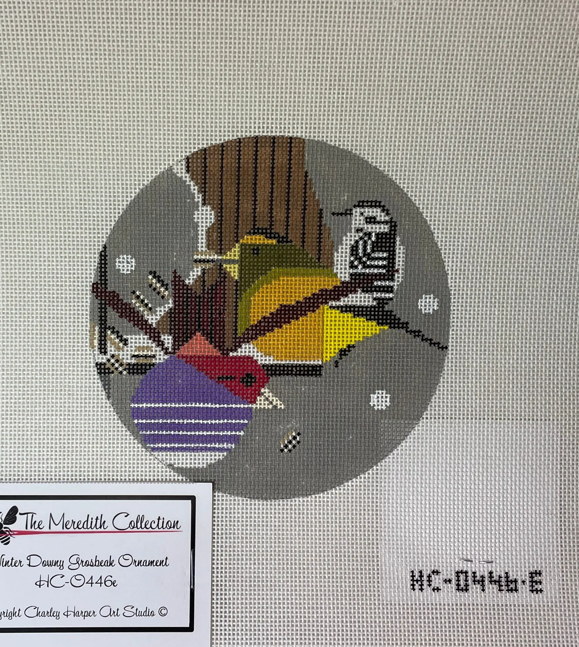 * Charlie Harper HC-0446e Winter Downy Grosbeak, Vend Bunting