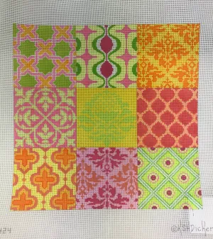 * Kate Dickerson Needlepoint PL-424 Patchwork