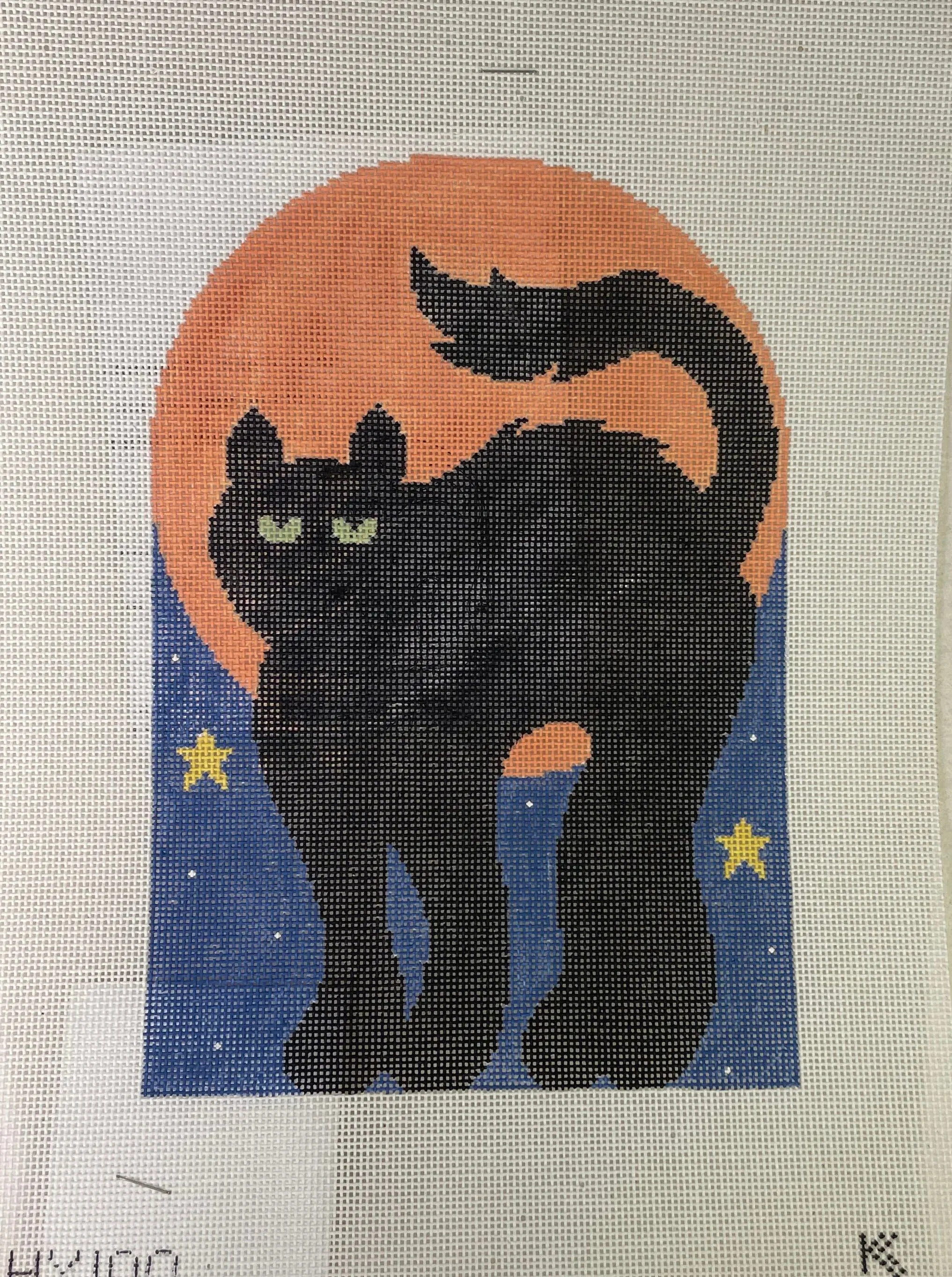 * Kathy Schenkel HX100 Black Cat w/ Bat Button