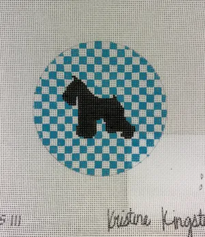 * Kristine Kingston Designs KKNOAS-111 Schnauzer on Caribbean