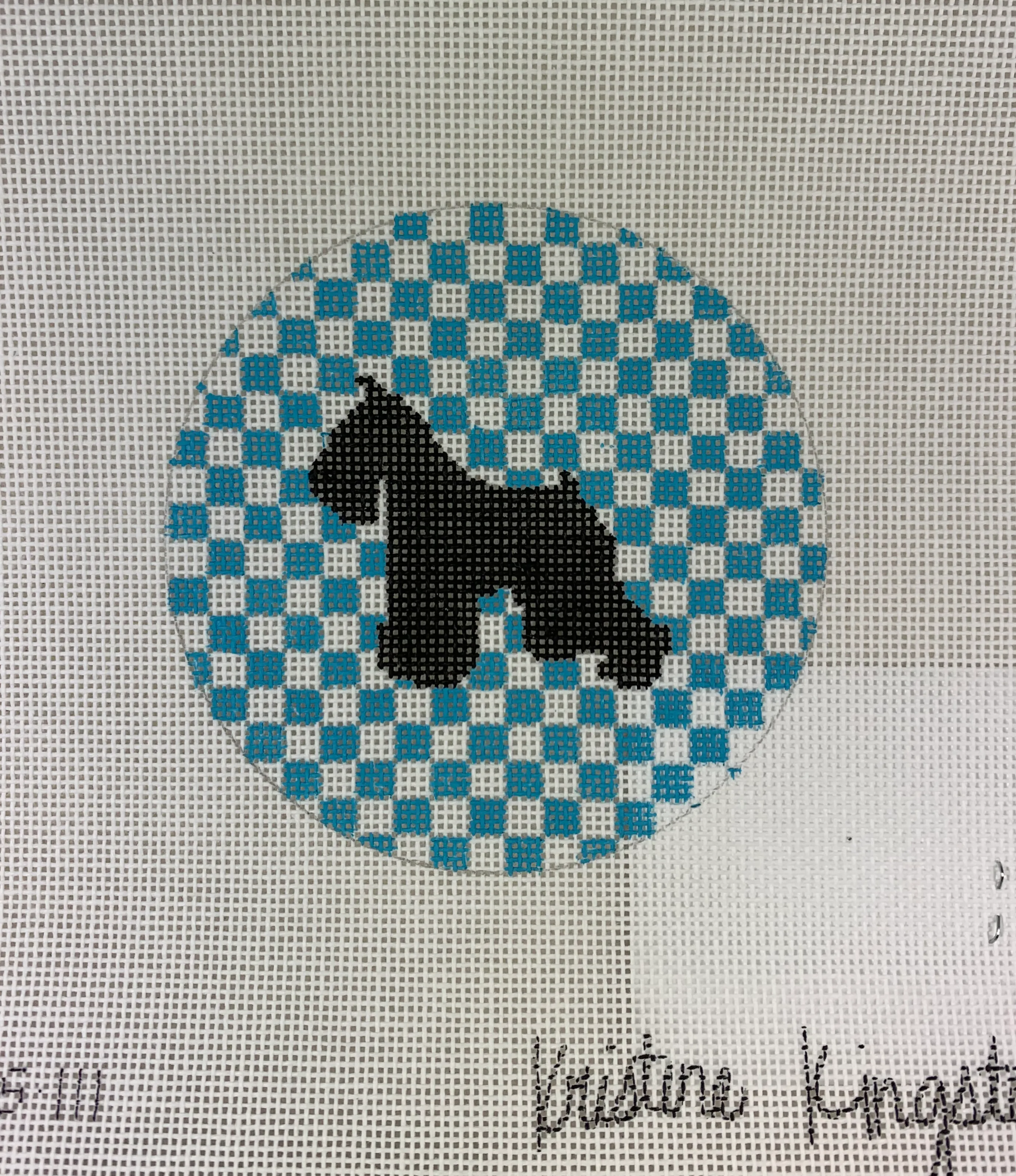 * Kristine Kingston Designs KKNOAS-111 Schnauzer on Caribbean
