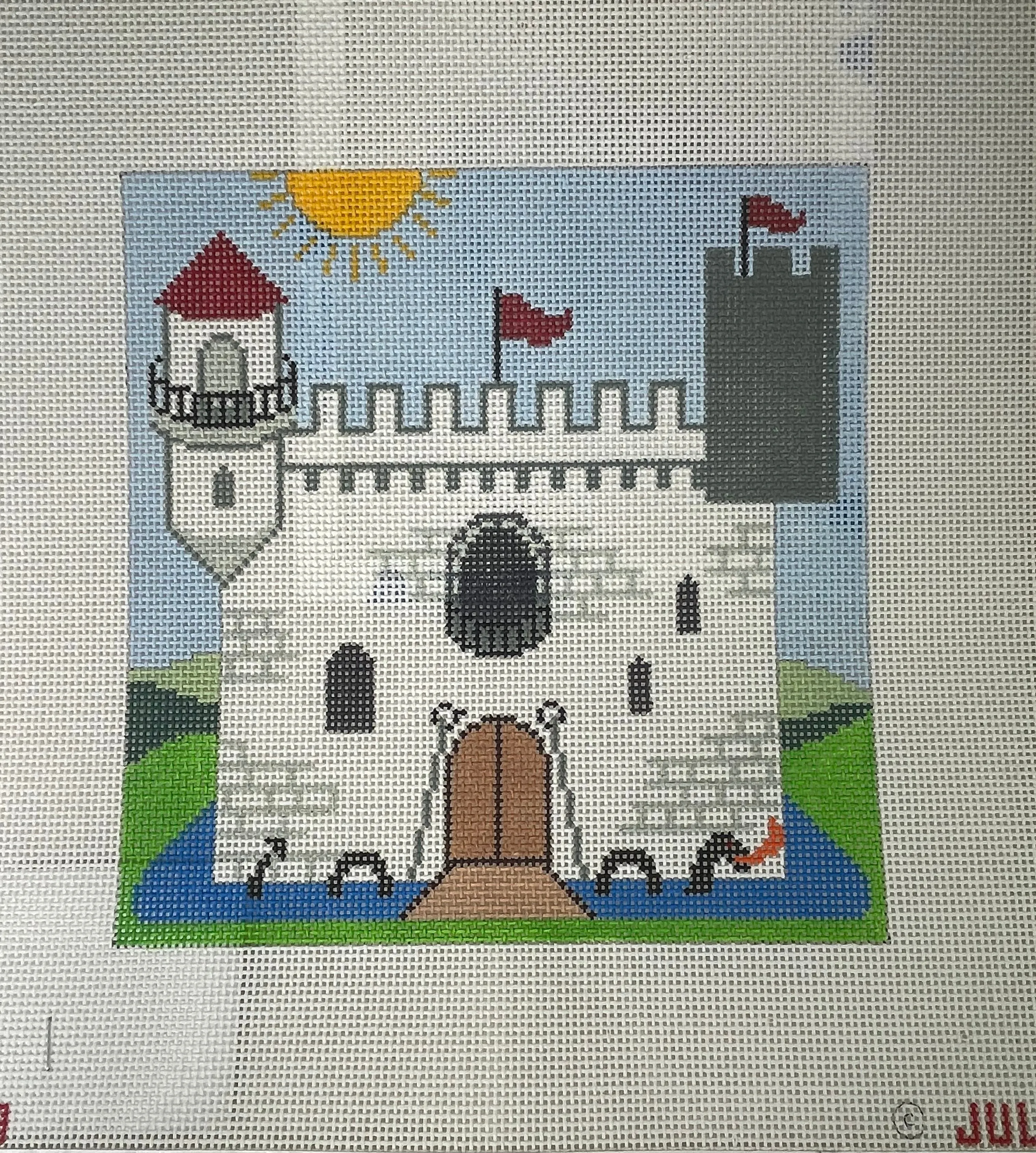 * SALE / Julia's Needleworks Castle Tooth Fairy Pillow (2 canvases)