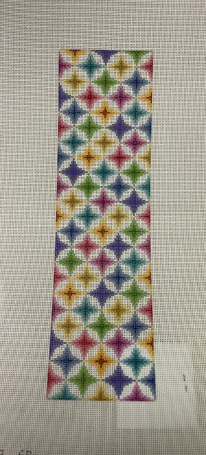 * Susan Roberts Needlepoint 659 Cathedral Diamonds Eye Glass Case