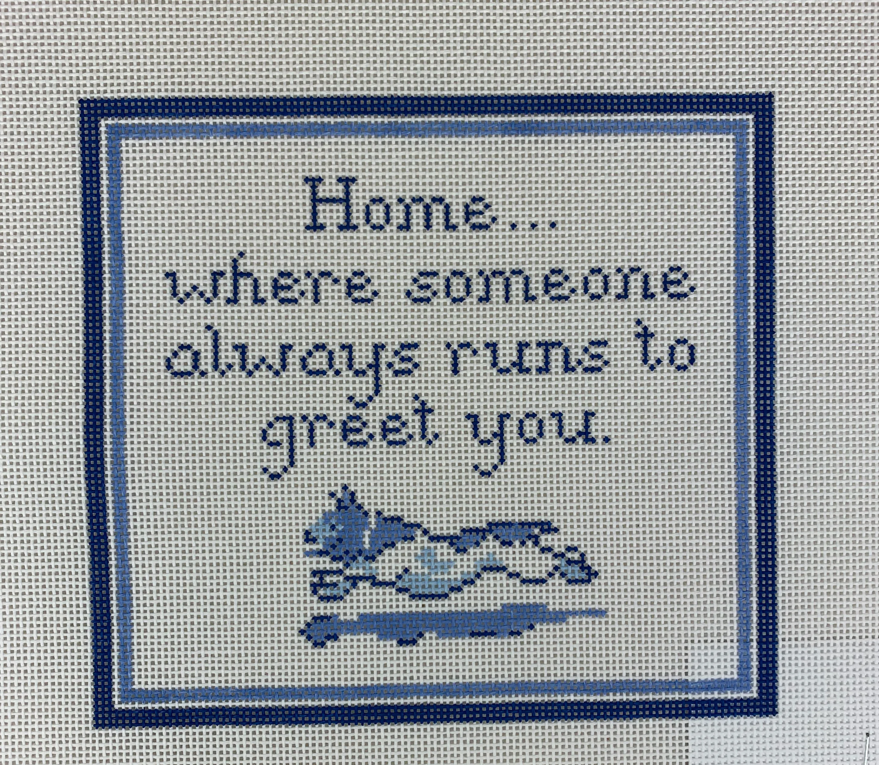 * The Plum Stitchery DM-2F Home... Where Someone Always...