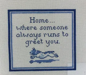 * The Plum Stitchery DM-2F Home... Where Someone Always...