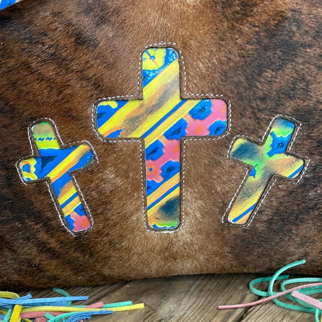 023 Oakley - Red Brindle w/ Neon Trip Crosses