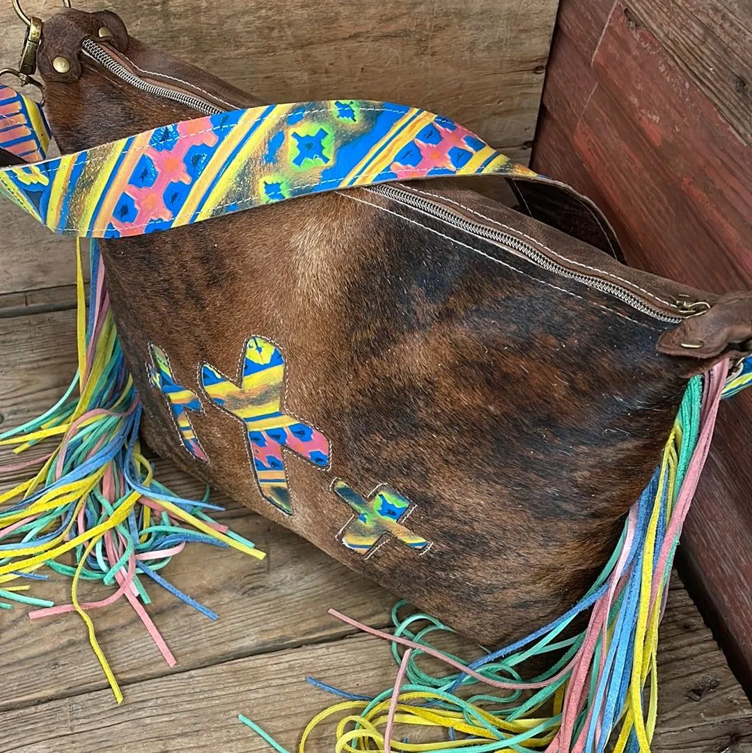 023 Oakley - Red Brindle w/ Neon Trip Crosses