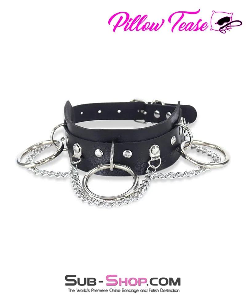 0838DL      Slave Dancer Chained Bondage Collar