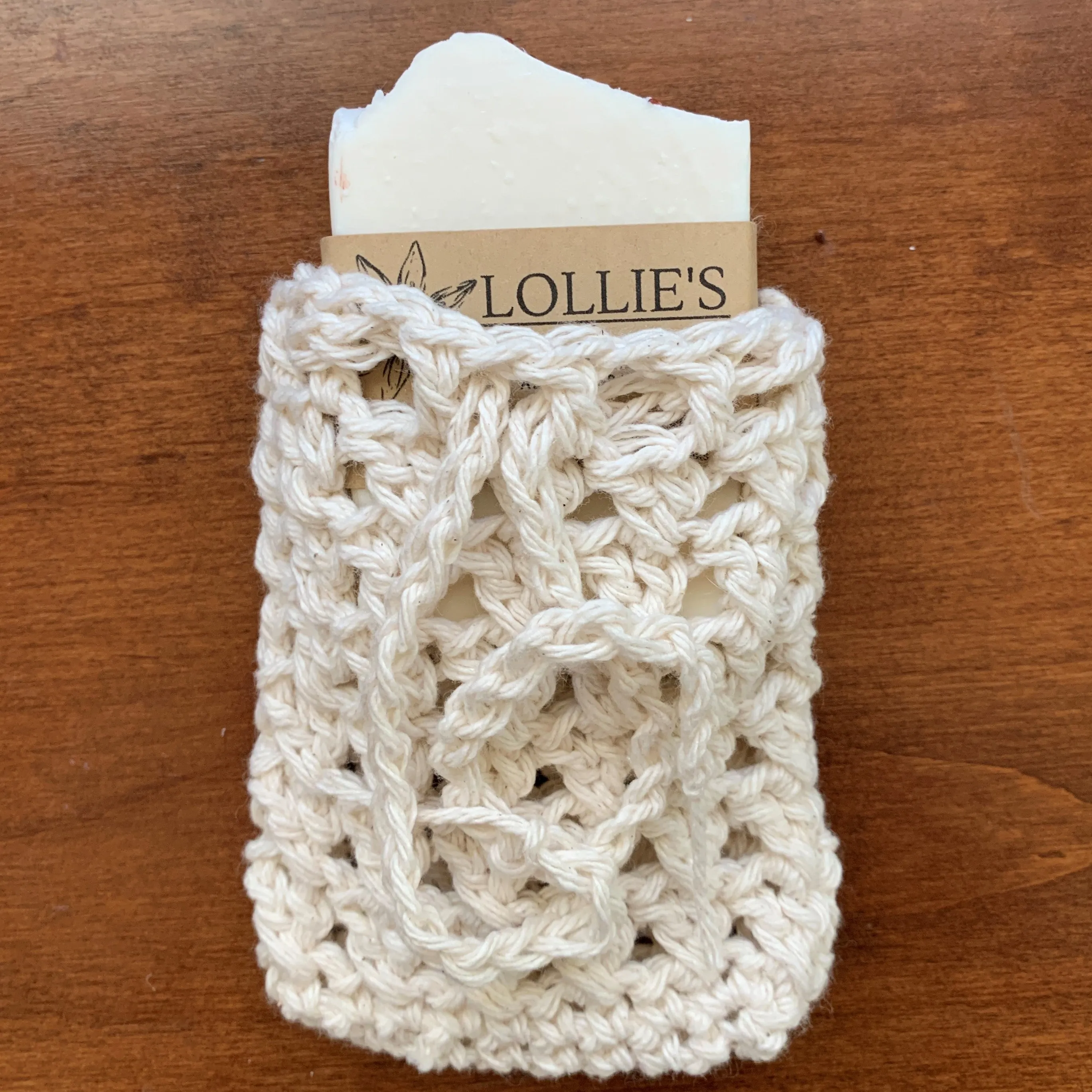 100% Cotton Crocheted Soap Saver Bag