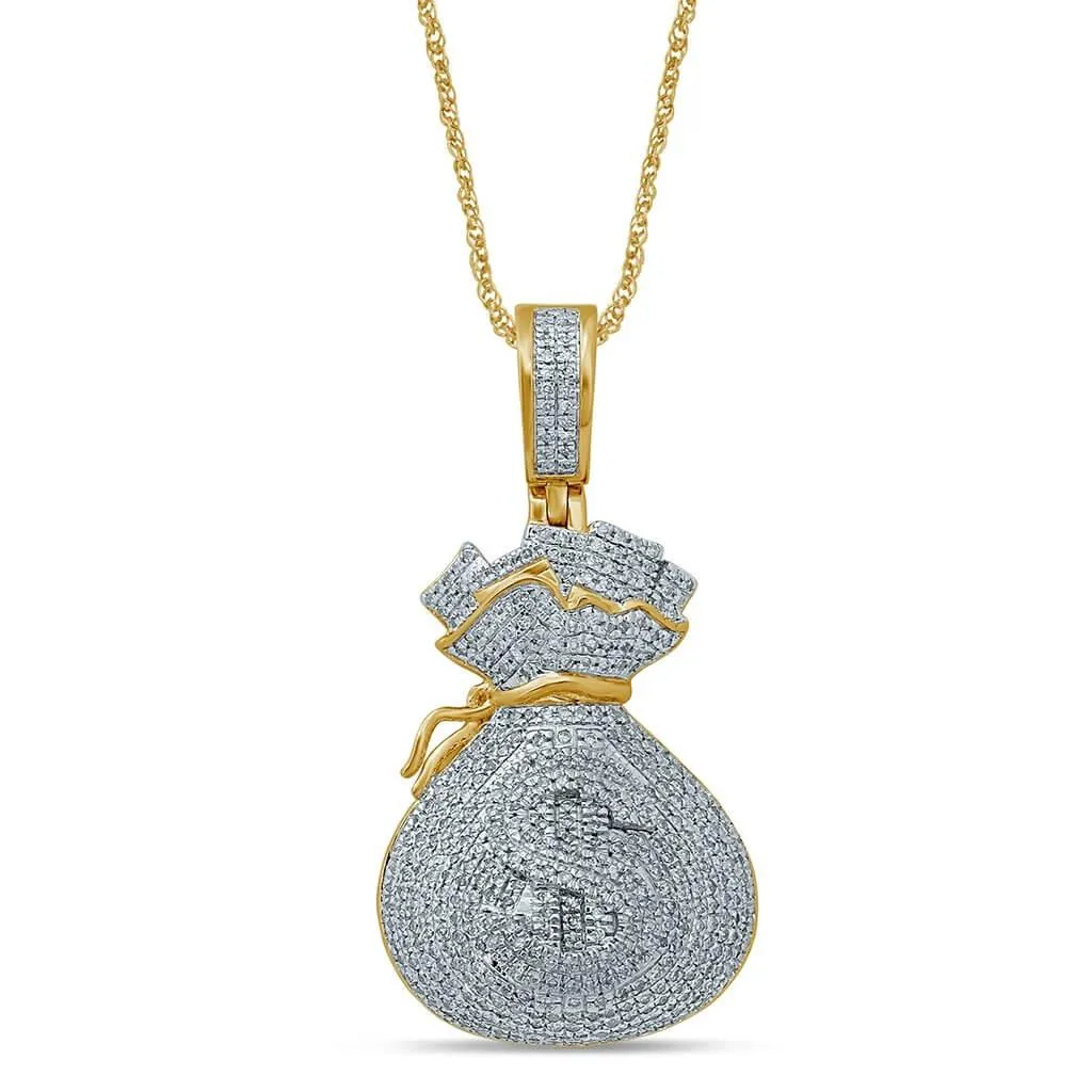 10K 0.96-1.06CT D-MONEY BAG
