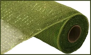 10" Metallic Mesh: Moss, Apple w/ Lime Foil (10 Yards) RE130149