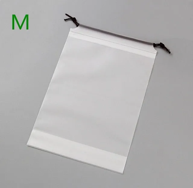 1pc Drawstring Swimming Bags Transparent Clothes Bag Sports Travel Storage Bags 3 Styles