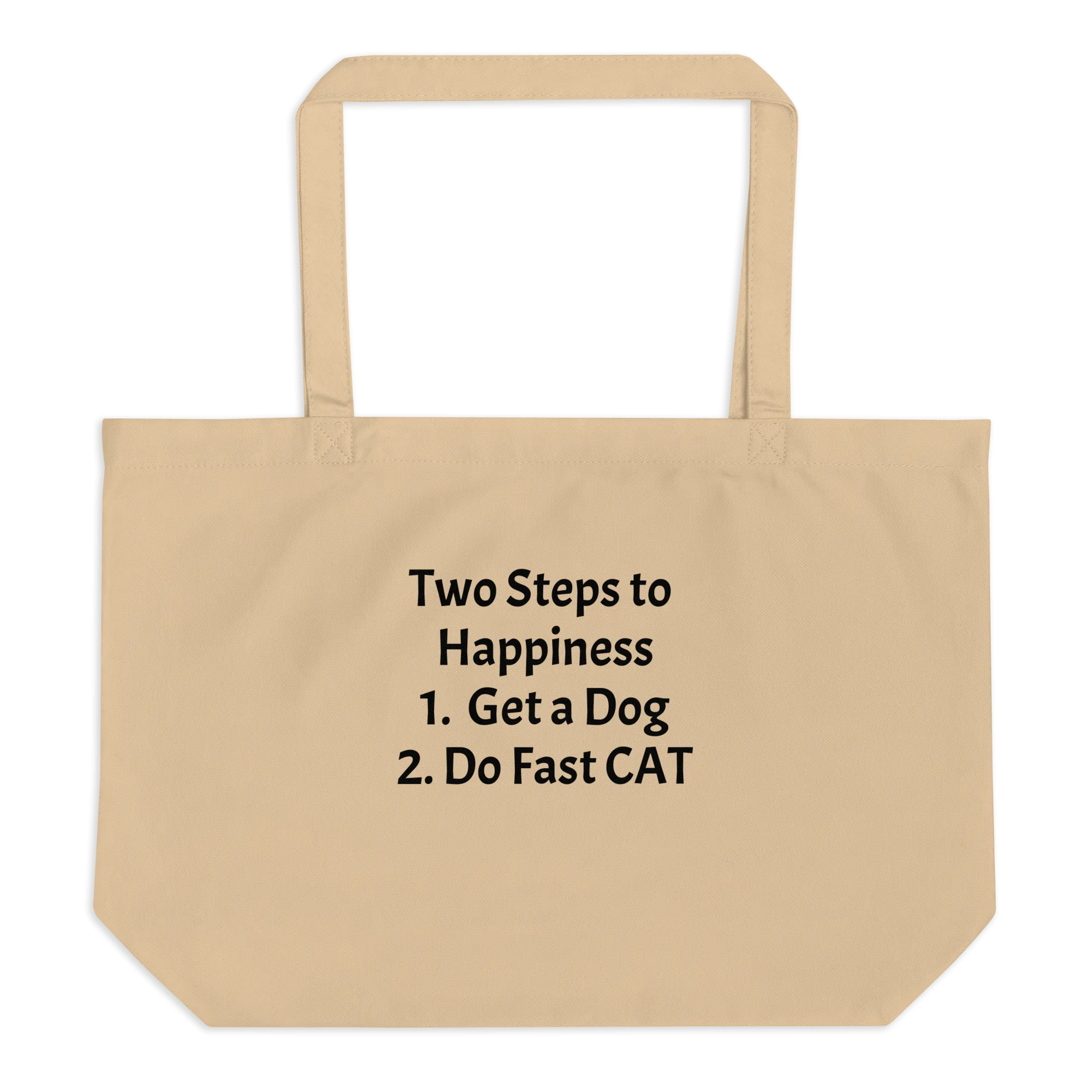 2 Steps to Happiness - Fast CAT X-Large Tote/ Shopping Bags
