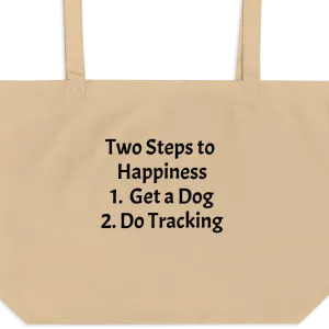 2 Steps to Happiness - Tracking X-Large Tote/ Shopping Bags