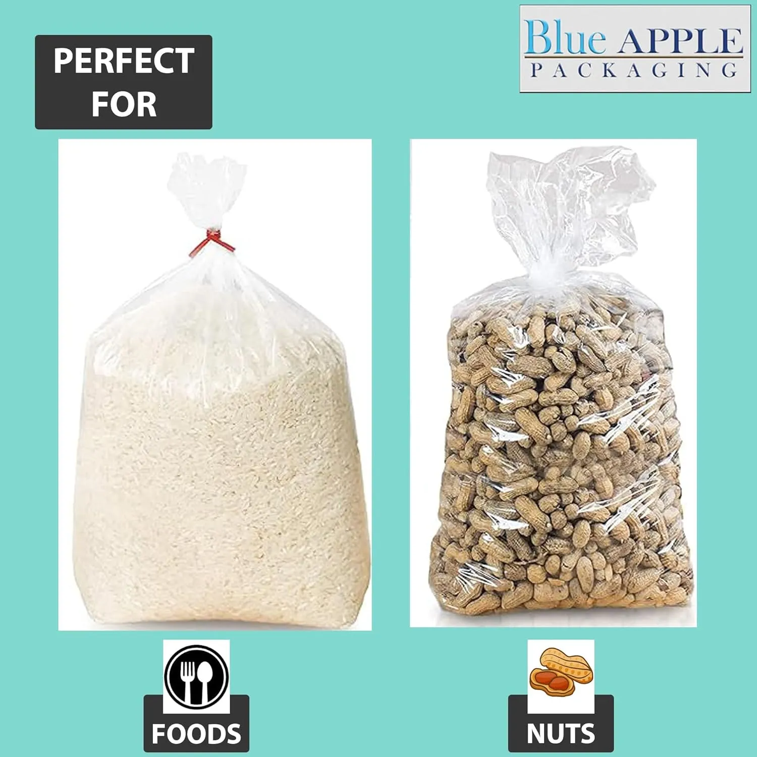 20X18X31 inches Gusseted Poly Bags Clear 1.25 Mil Low Density LDPE