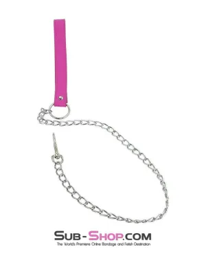 2518MQ      Hot Pink Chain Bondage Leash