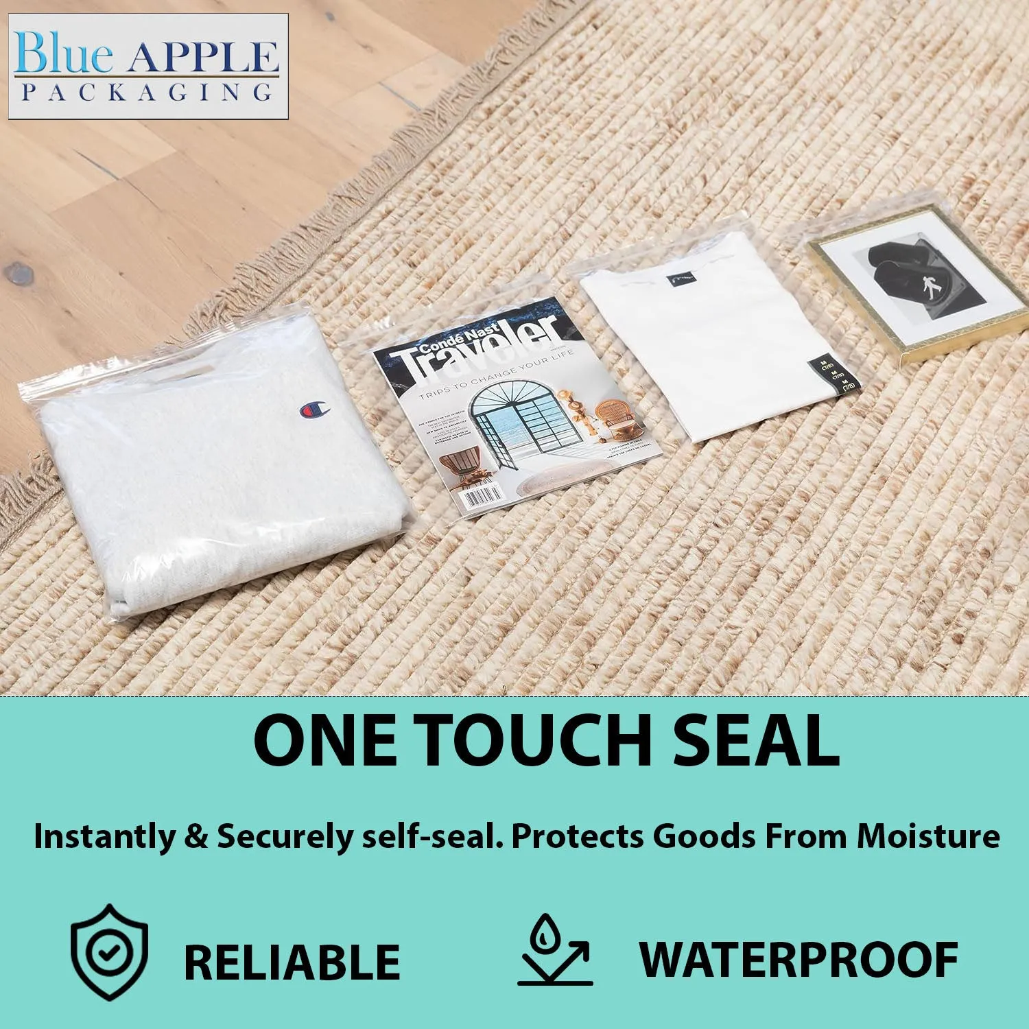 3X5 inches Reclosable Single Line Zipper Poly Bags 2 Mil (LDPE)
