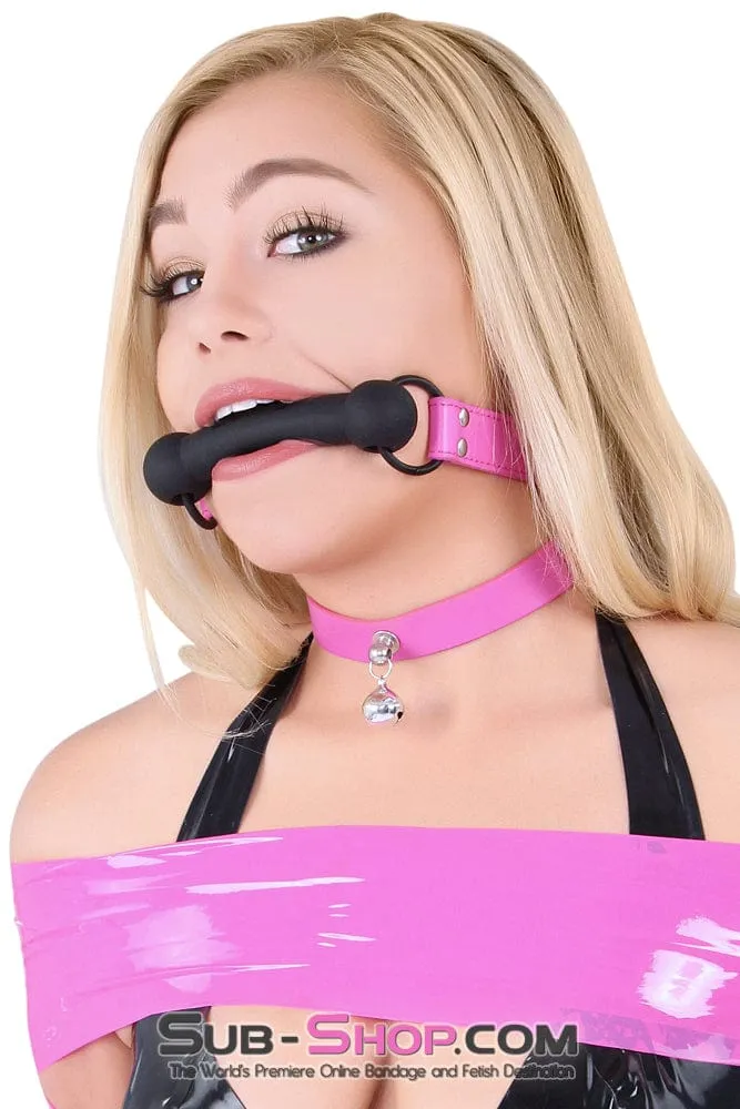 4760RS      Hot To Trot Hot Pink Pony Up Rubber Comfort Bit Gag