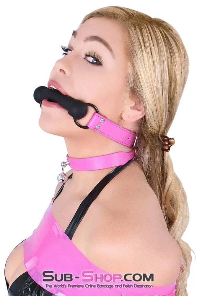 4760RS      Hot To Trot Hot Pink Pony Up Rubber Comfort Bit Gag