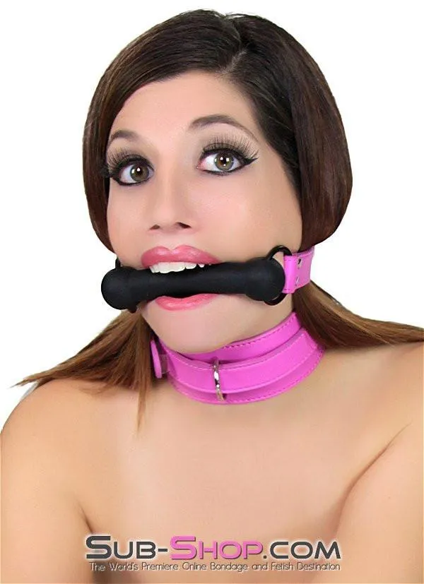 4760RS      Hot To Trot Hot Pink Pony Up Rubber Comfort Bit Gag