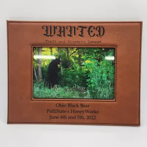 4x6 Leatherette Picture Frame Engraved