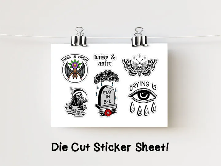 4x6" Die Cut Sticker Sheet