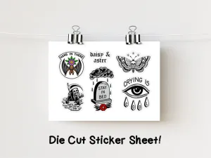 4x6" Die Cut Sticker Sheet