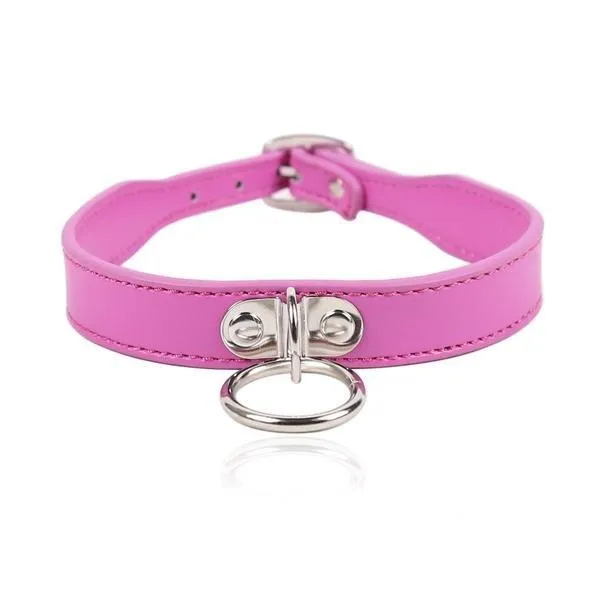 5751RS-SIS      Hot Sissy Transformation Sissy Under the Collar Crossdressing Dainty Ring Bondage Collar