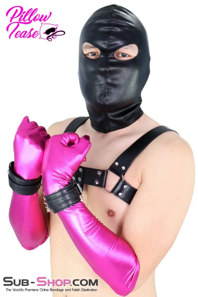 9022DL-SIS      Open Eyes Lacing Full Sissy Bondage Hood