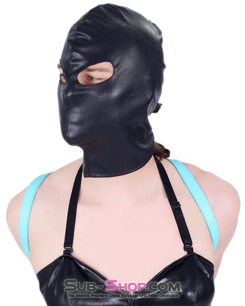 9022DL-SIS      Open Eyes Lacing Full Sissy Bondage Hood