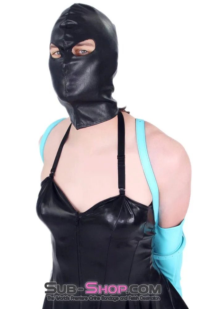 9022DL-SIS      Open Eyes Lacing Full Sissy Bondage Hood