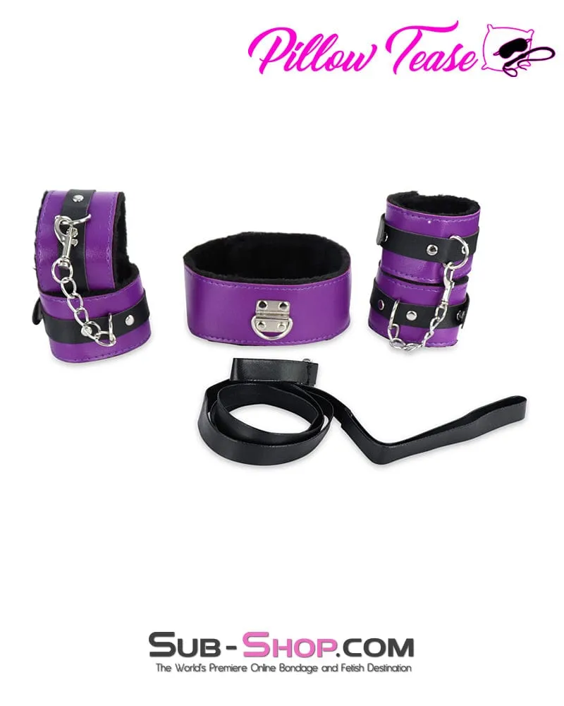 9800DL      8 Pc Plush Purple Bondage Fantasy Set