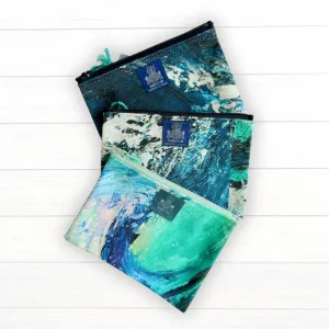 Abstract Wave Coin Pouch