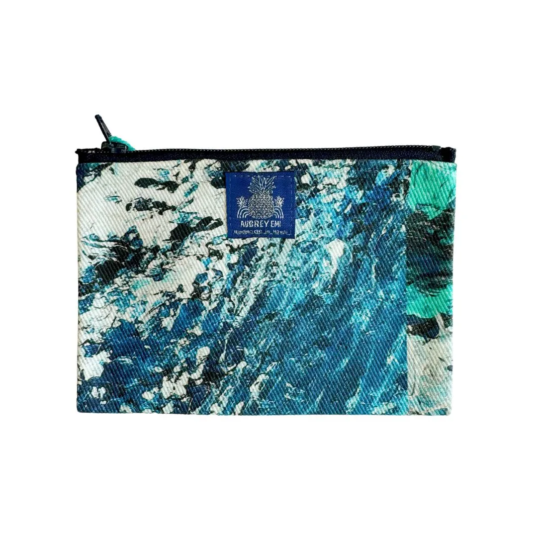 Abstract Wave Coin Pouch
