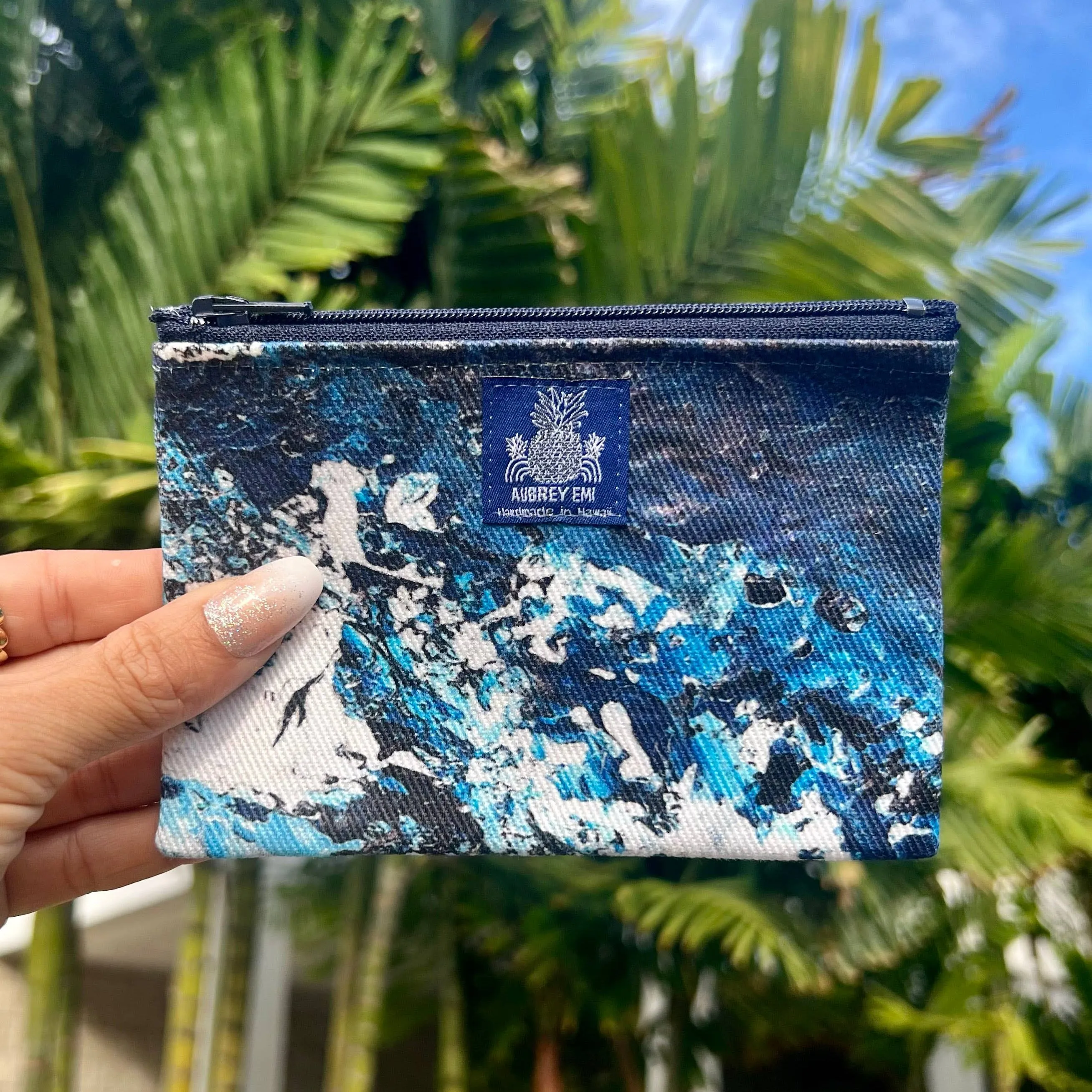 Abstract Wave Coin Pouch