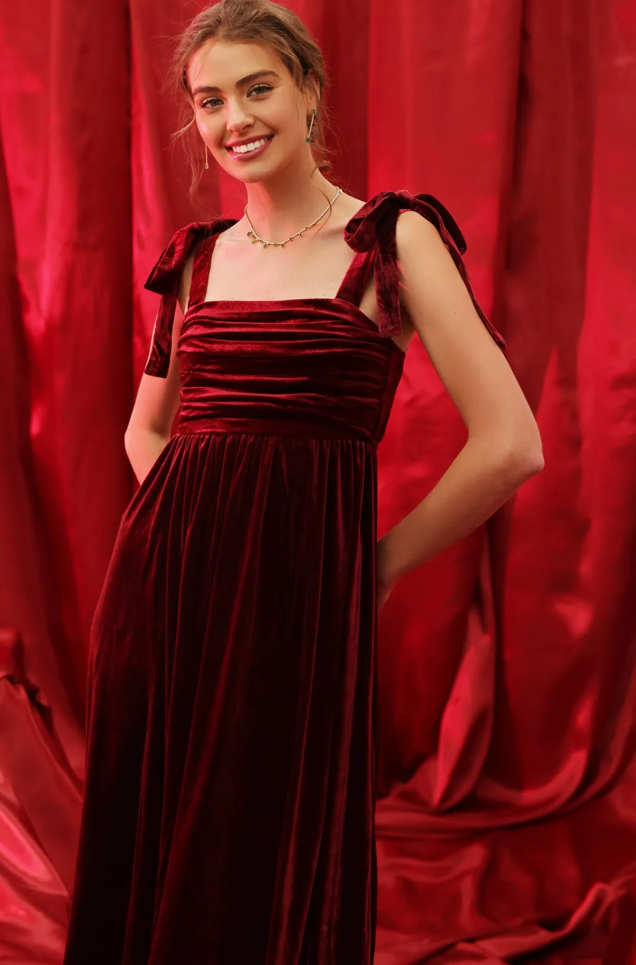 Ada Velvet Holiday Dress - Two Colors