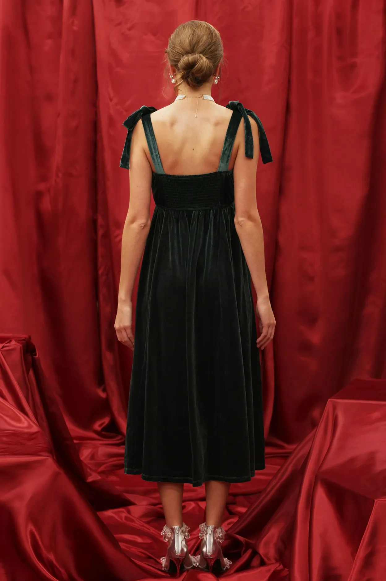 Ada Velvet Holiday Dress - Two Colors