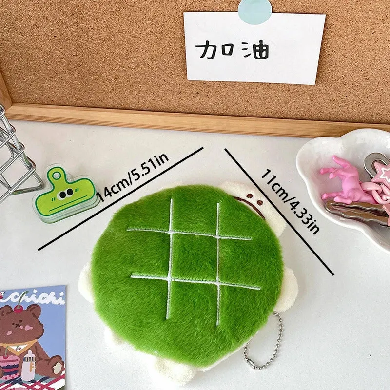 Adorable Kawaii Turtle Plush Pencil Case 🐢✨ - Multifunctional Cosmetic Bag & Coin Purse for School Supplies and Travel! 🎒💖