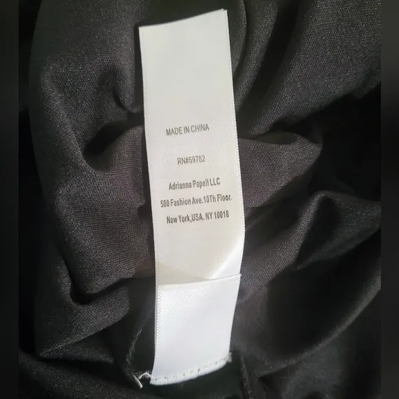 Adrianna Papell Black Prom Cocktail Wedding Formal Dress One Shoulder, Size 4