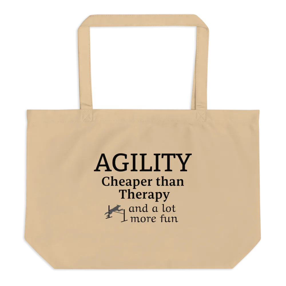 Agility Cheaper than Therapy X-Large Tote/ Shopping Bags
