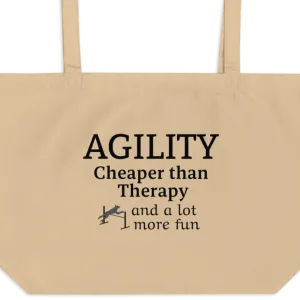 Agility Cheaper than Therapy X-Large Tote/ Shopping Bags