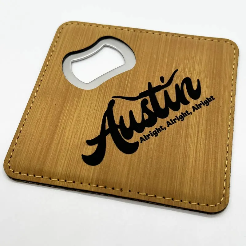 Alright Austin Bottle Opener/Coaster