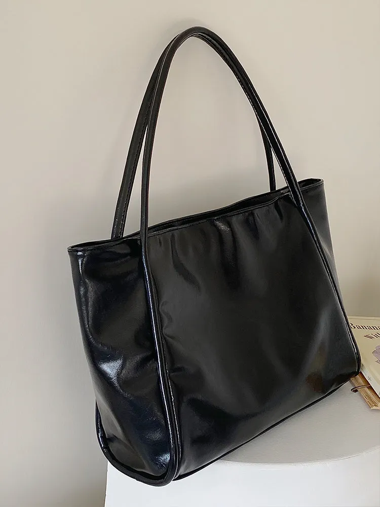 Anastasia Faux Leather Big Shoulder Handbag