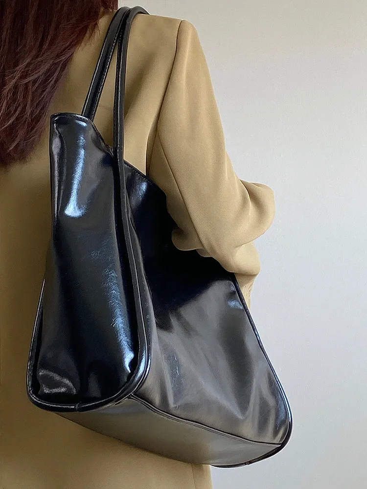 Anastasia Faux Leather Big Shoulder Handbag