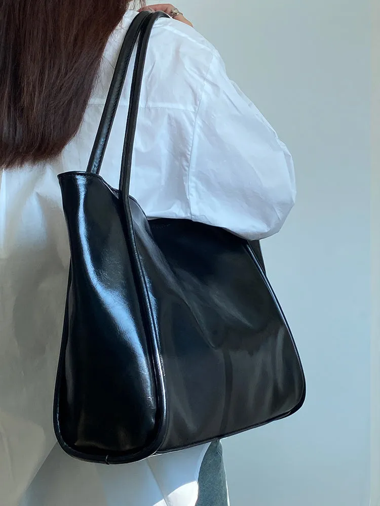 Anastasia Faux Leather Big Shoulder Handbag