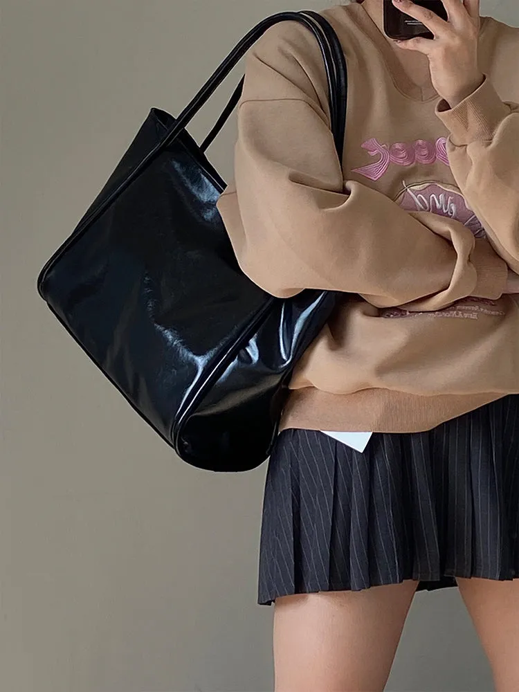 Anastasia Faux Leather Big Shoulder Handbag