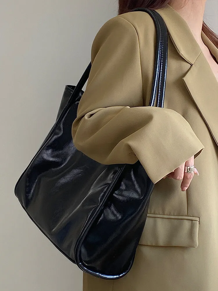 Anastasia Faux Leather Big Shoulder Handbag